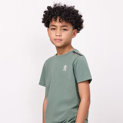 Gym King Younger Kids Taped Tee - Fern