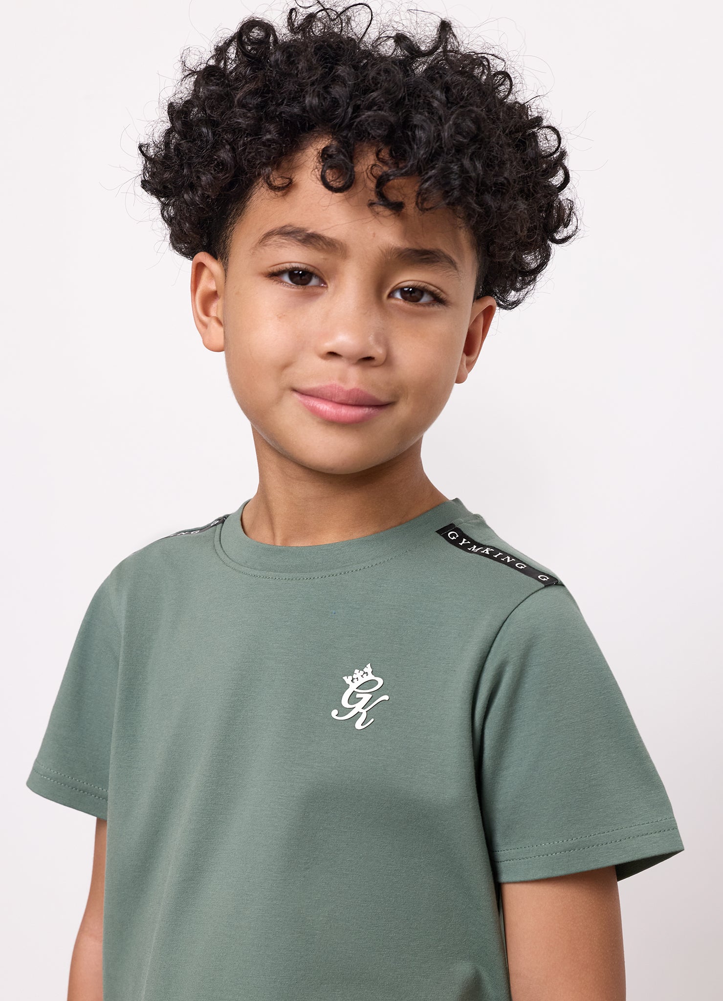 Gym King Younger Kids Taped Tee - Fern