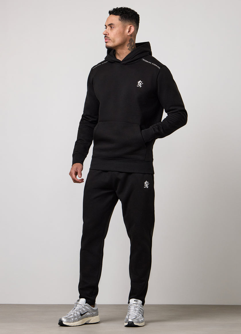 Gym King Taped Fleece Tracksuit - Black