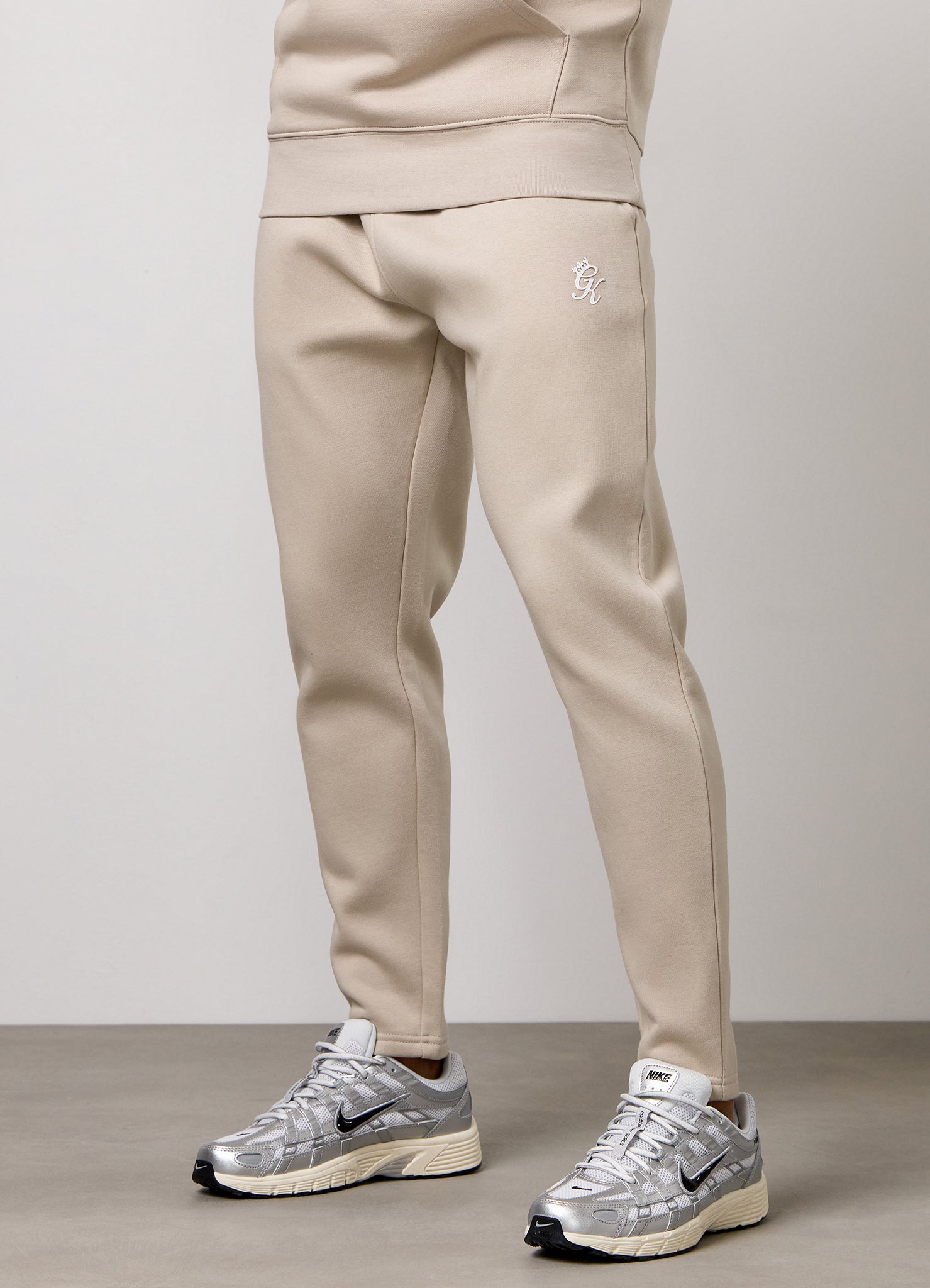 Gym King Taped Fleece Jogger - Light Stone