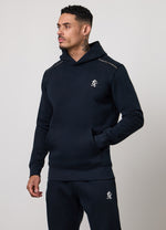 Gym King Taped Fleece Hoodie - Navy thumbnail