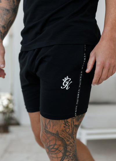 Gym King Taped Jersey Short - Black