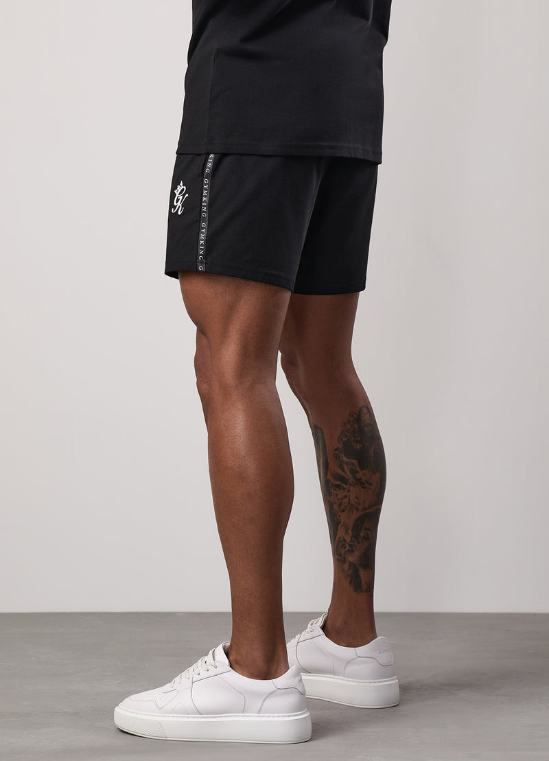 Gym King Taped Jersey Short - Black