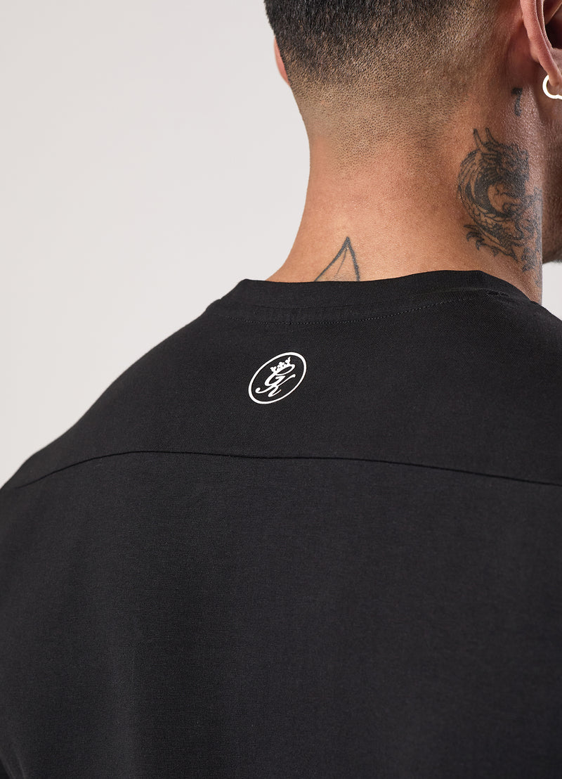 Gym King Taped Jersey Tee - Black