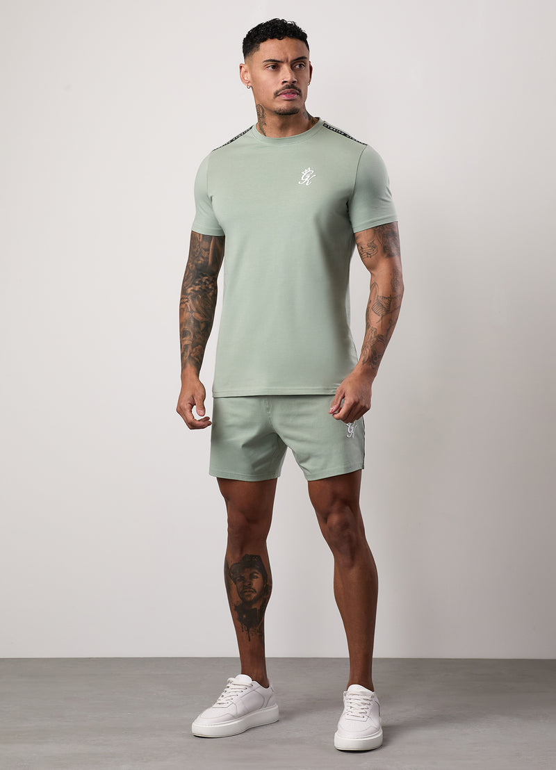 Gym King Taped Jersey Tee - Frosted Sage