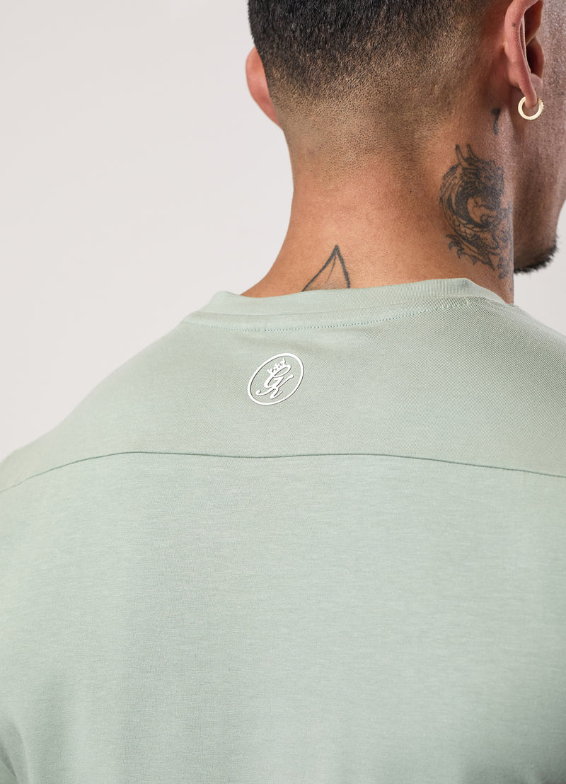 Gym King Taped Jersey Tee - Frosted Sage