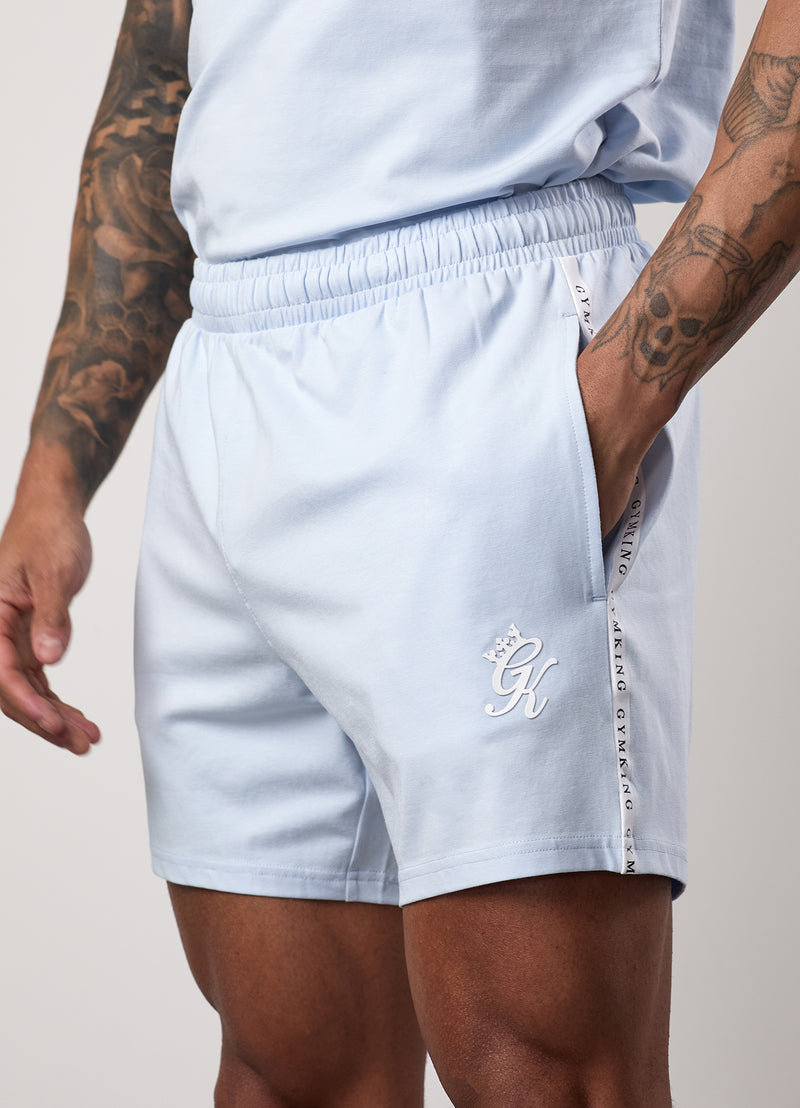 Gym King Taped Jersey Short - Sky Blue