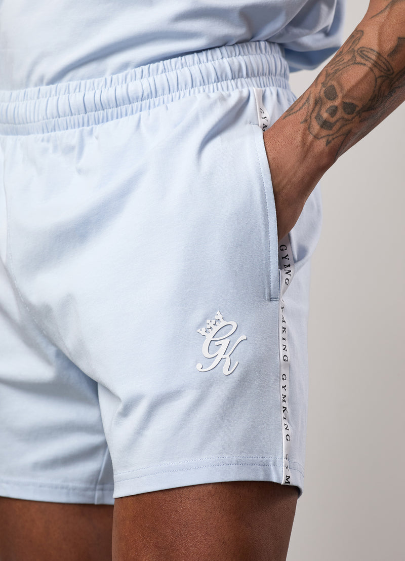 Gym King Taped Jersey Short - Sky Blue