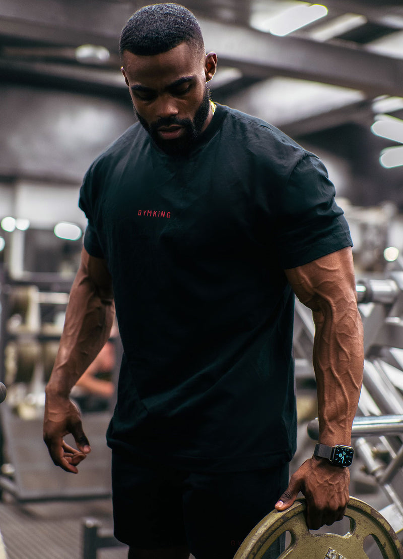 Gym King Training Division Tee - Black/Red
