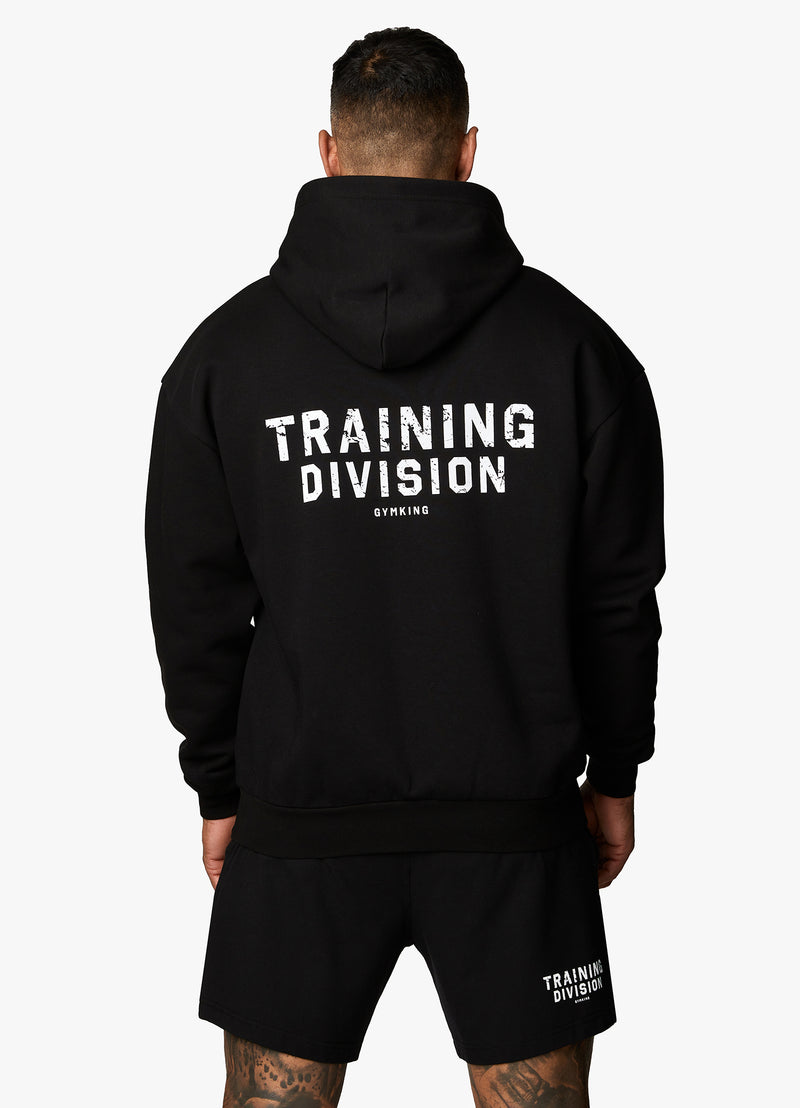 Gym King Training Division Hood - Black/White