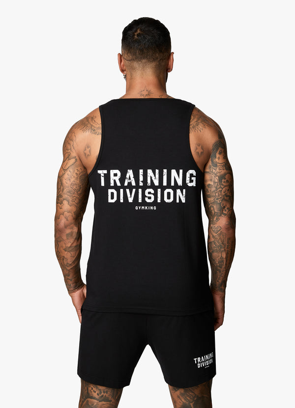 Gym King Training Division Vest - Black/White
