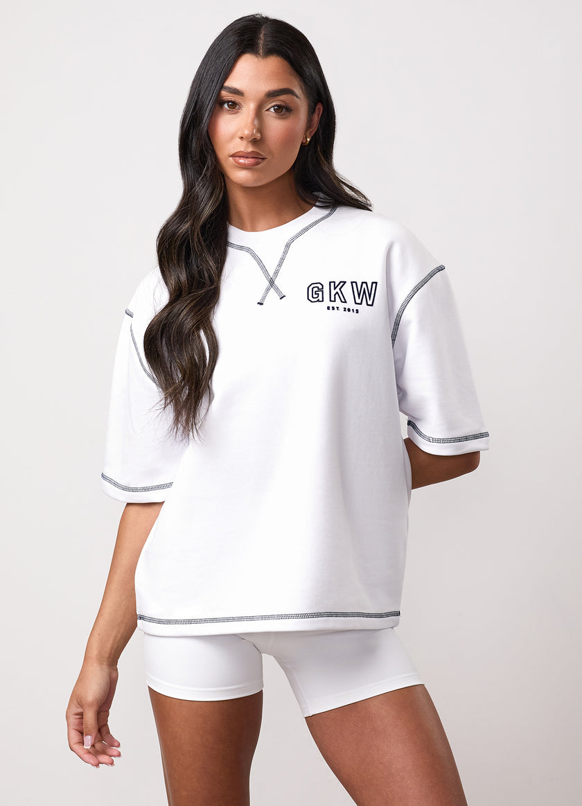 Team GKW Rib Collar Tee - White
