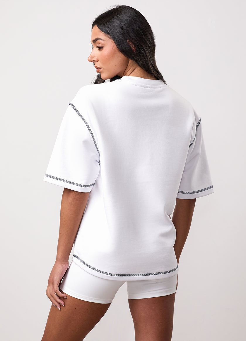 Team GKW Rib Collar Tee - White