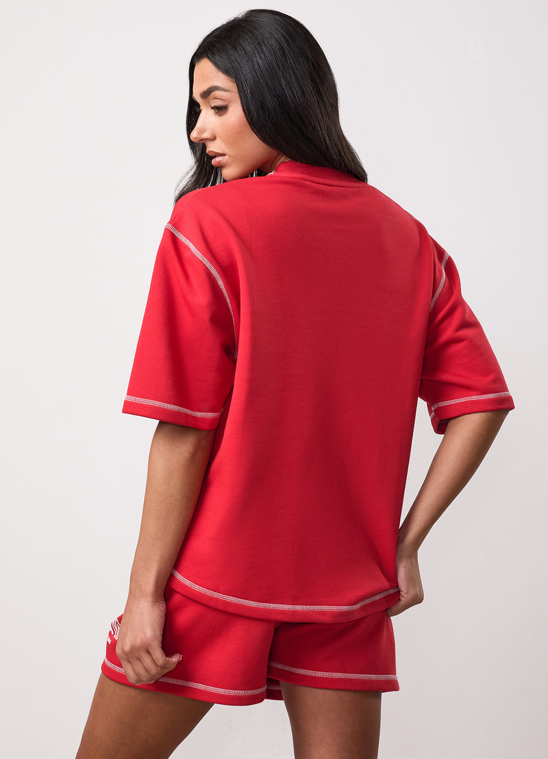 Team GKW Rib Collar Tee - Salsa