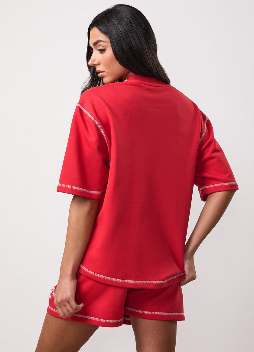 Team GKW Rib Collar Tee - Salsa