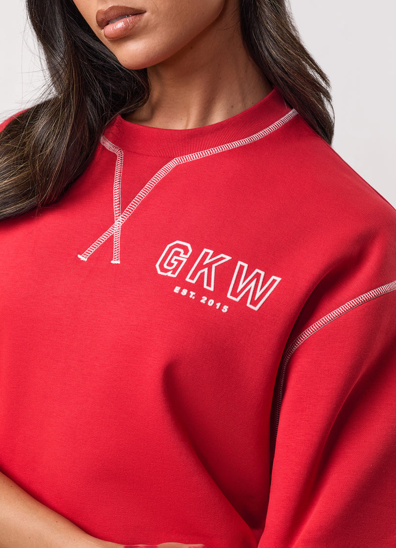 Team GKW Rib Collar Tee - Salsa