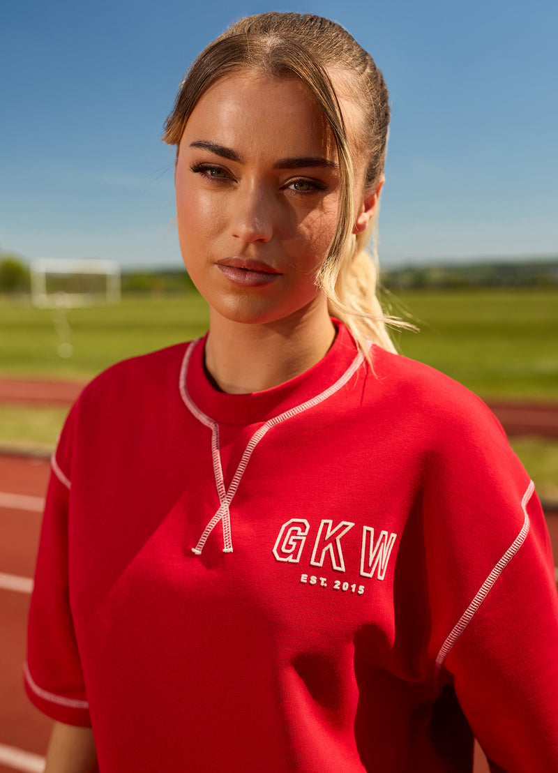Team GKW Rib Collar Tee - Salsa