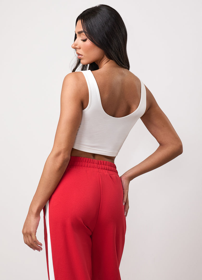 Team GKW Scoop Neck Bralette - Cream