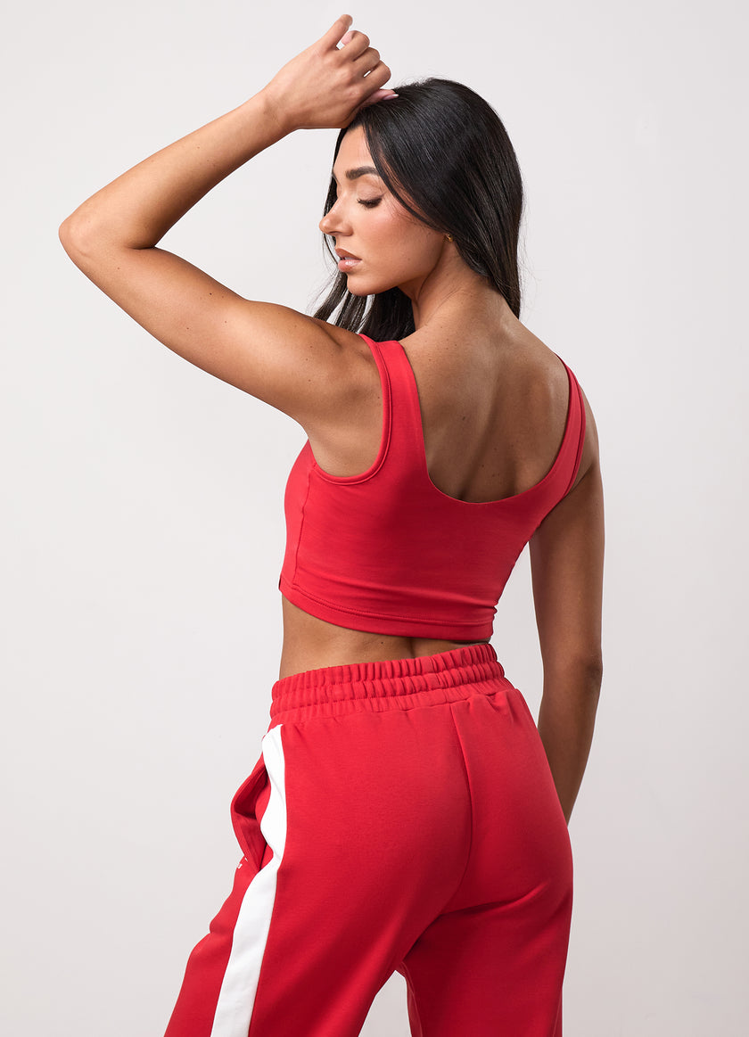 Team GKW Scoop Neck Bralette - Salsa