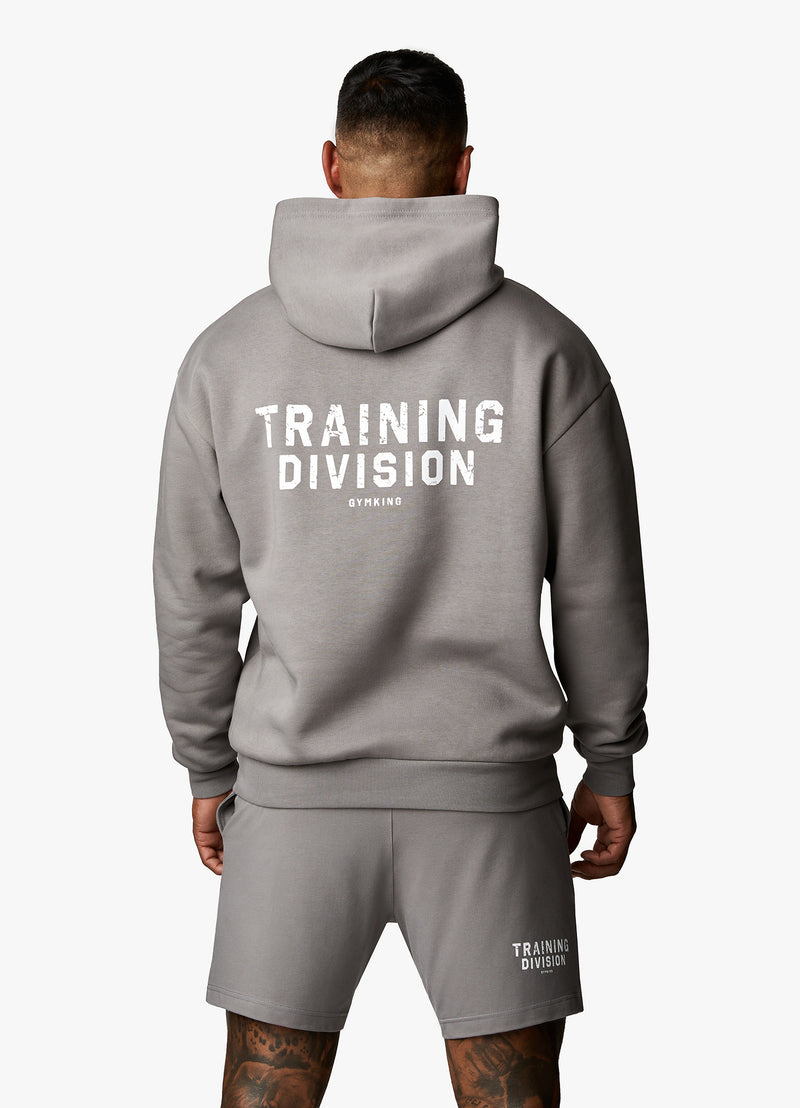 Gym King Training Division Hood - Grey/White