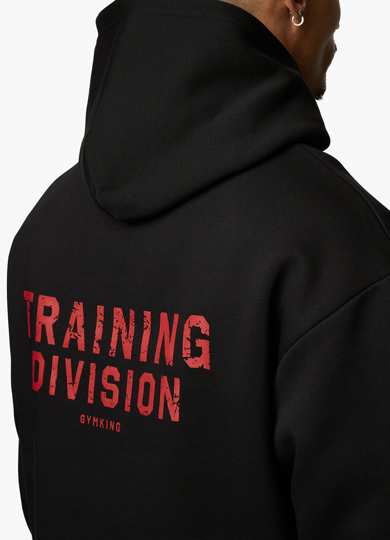 Gym King Training Division Hood - Black/Red