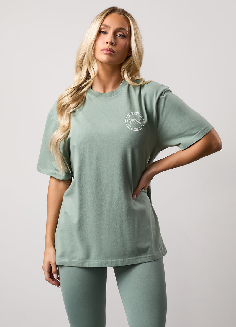 Gym King Transform Boyfriend Tee - Soft Sage