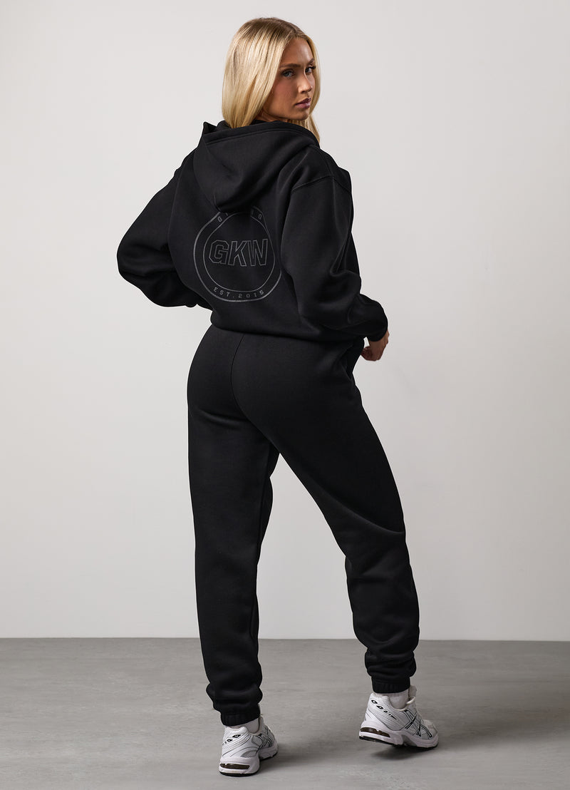 Gym King Transform Full Zip Hood Tracksuit - Black