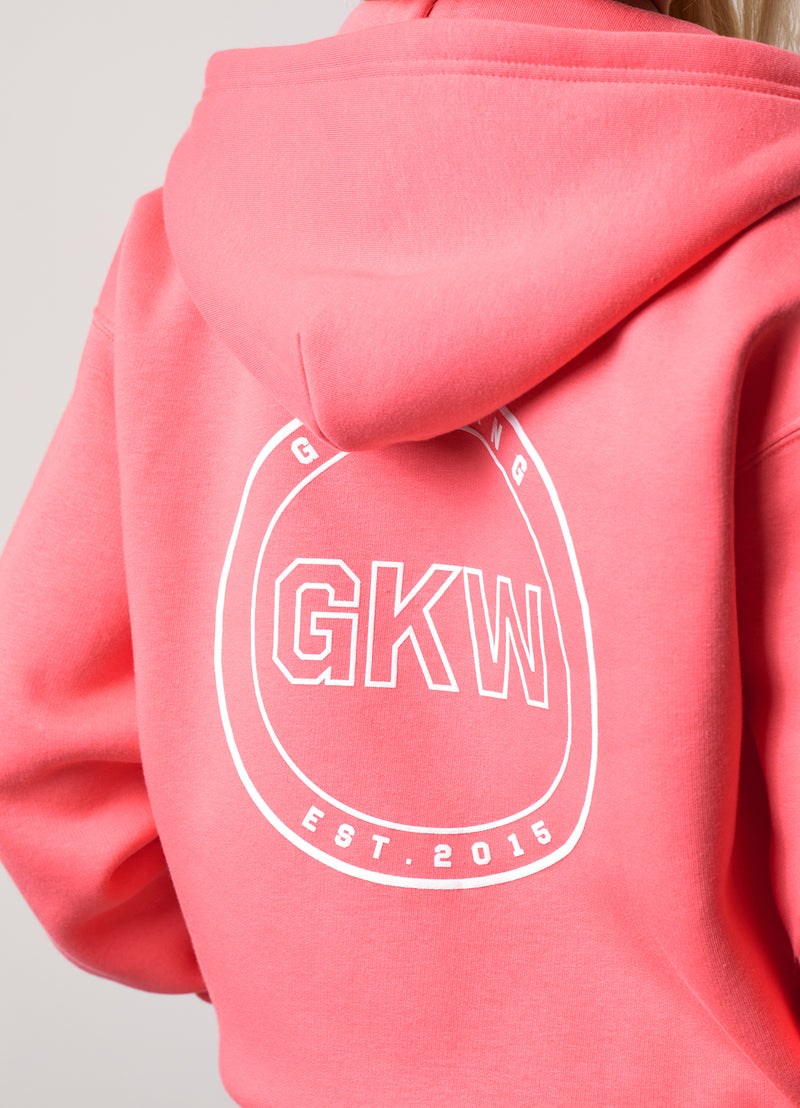 Gym King Transform Full Zip Hood - Coral