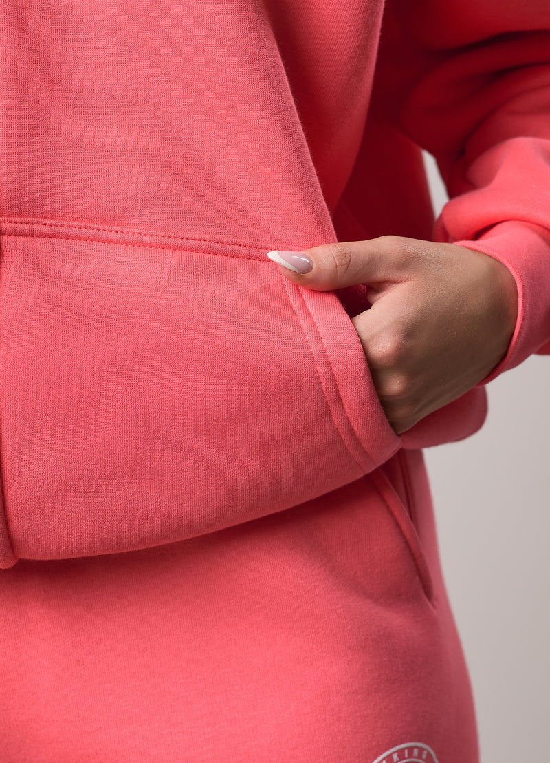 Gym King Transform Full Zip Hood - Coral