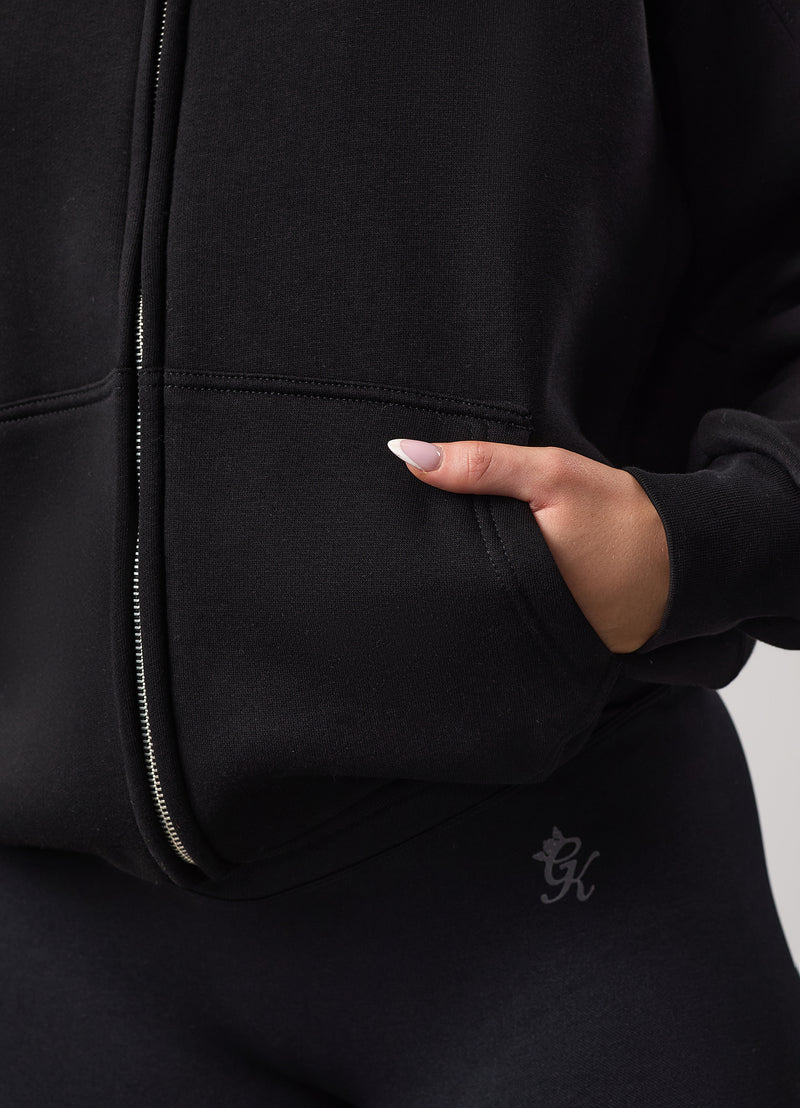 Gym King Transform Full Zip Hood - Black