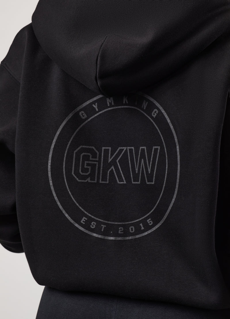 Gym King Transform Full Zip Hood - Black