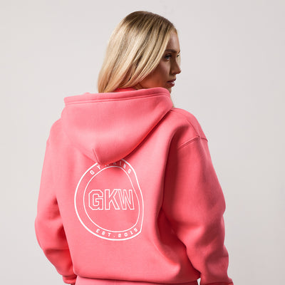 Gym King Transform Full Zip Hood - Coral