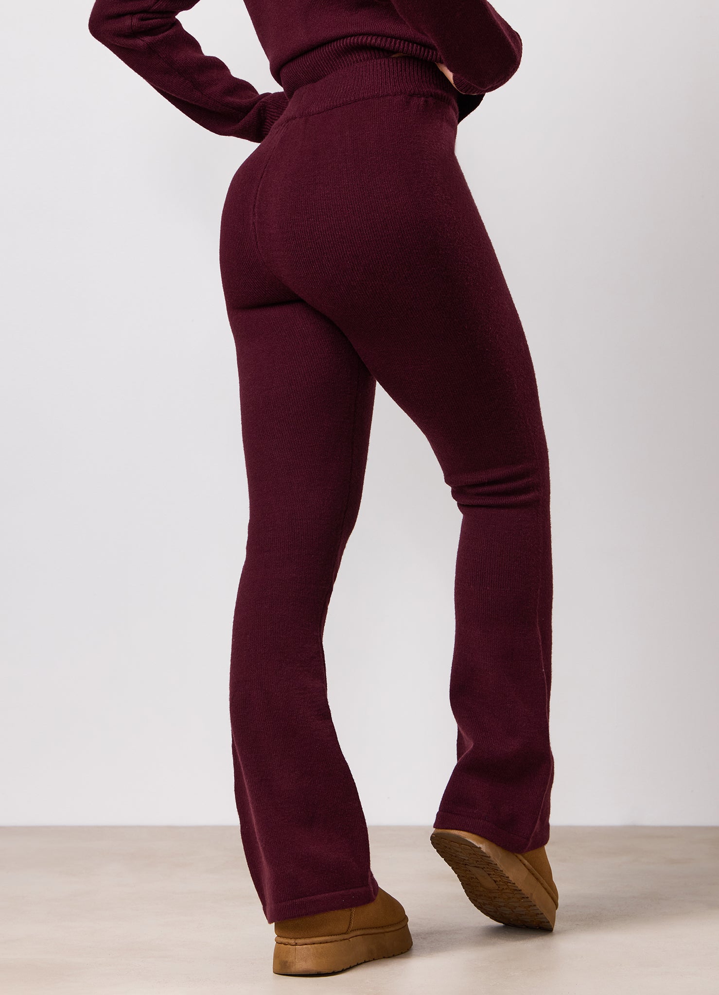 Gym King True Knit Trouser - Dark Cherry