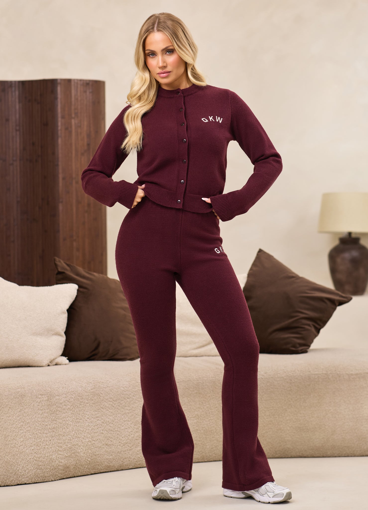 Gym King True Knit Set - Dark Cherry