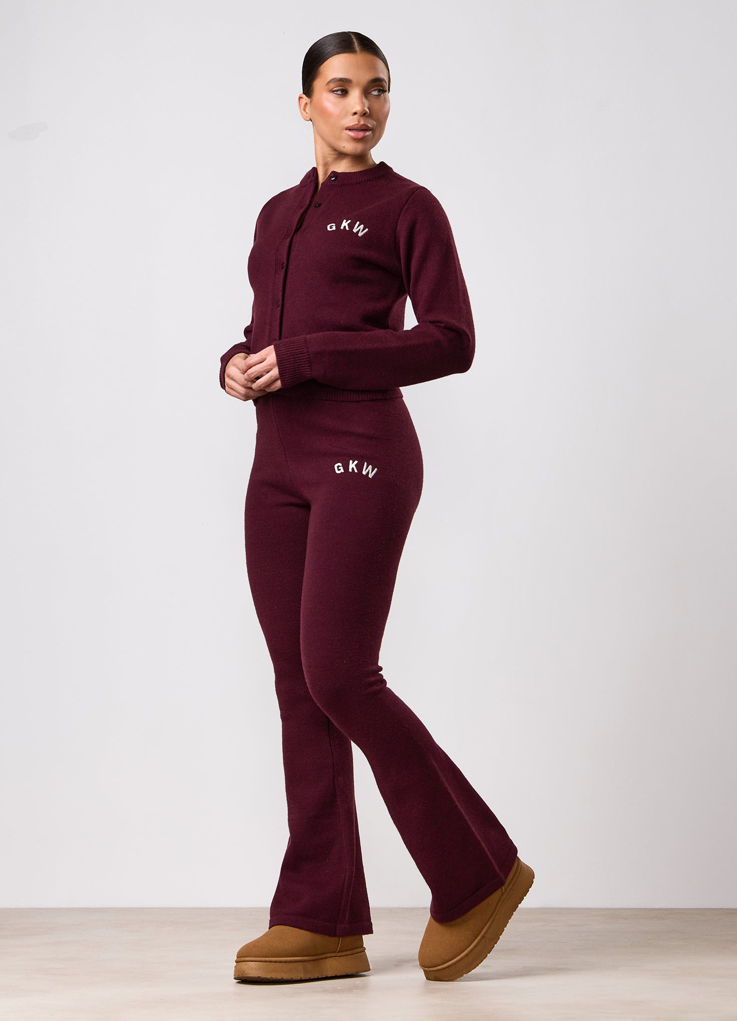 Gym King True Knit Trouser - Dark Cherry