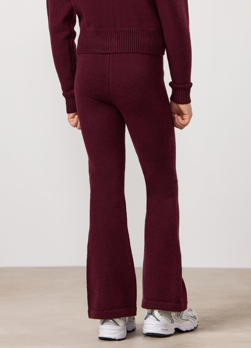 Gym King Kids True Knit Trouser - Deep Cherry