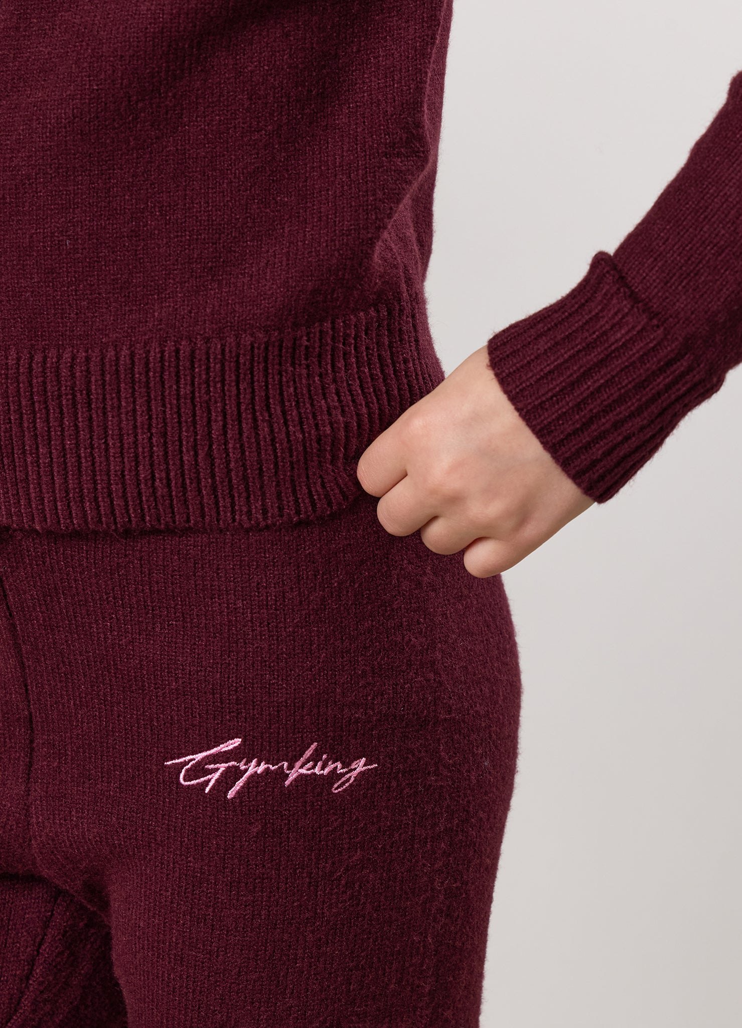 Gym King Kids True Knit Set - Deep Cherry