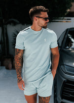 Gym King Taped Jersey Tee - Dusky Mint thumbnail