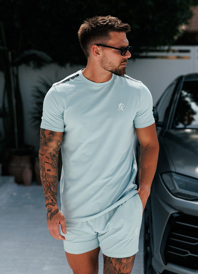 Gym King Taped Jersey Tee - Dusky Mint
