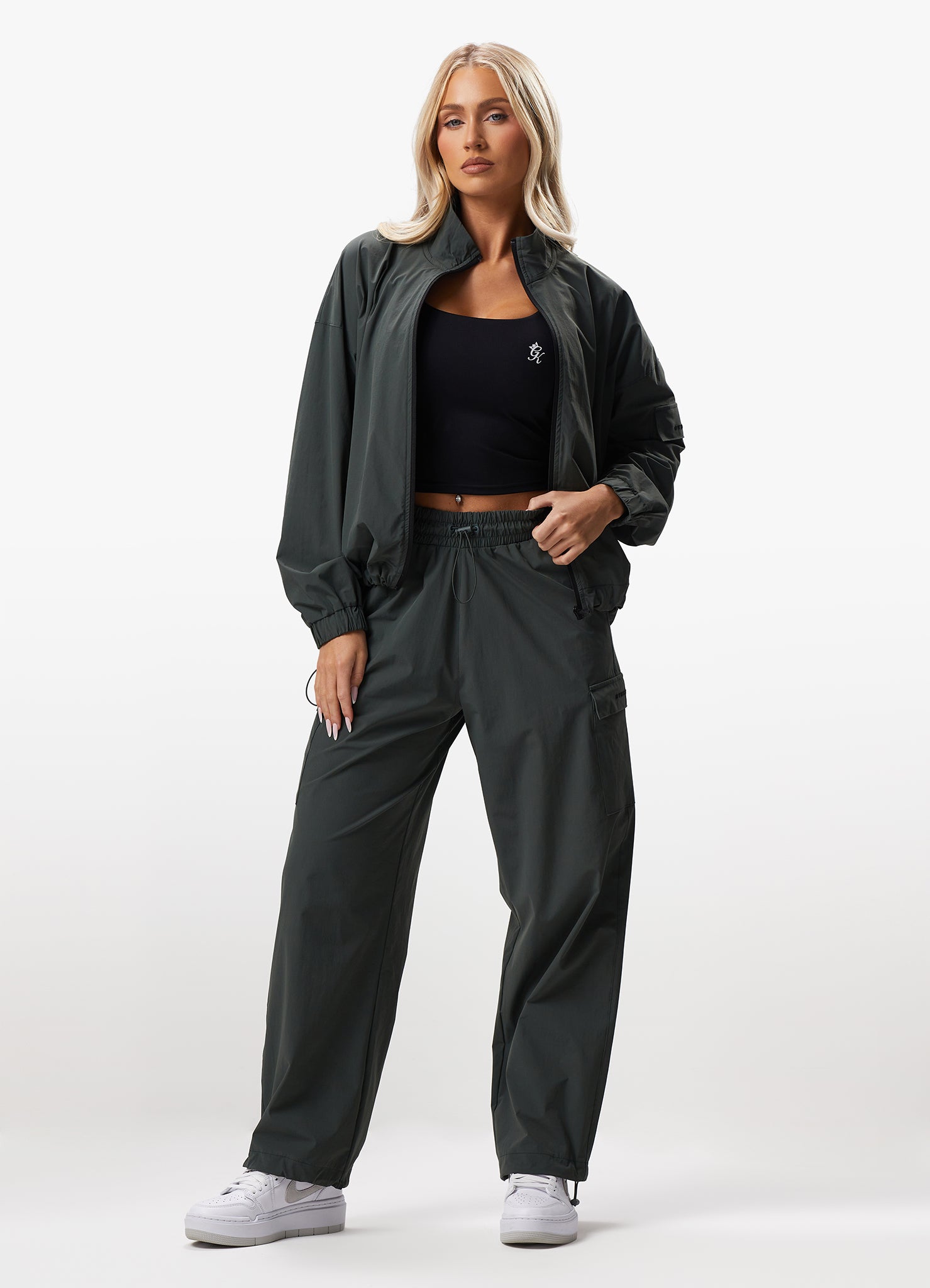 Gym King Woven Utility Cargo Pant - Green Smoke