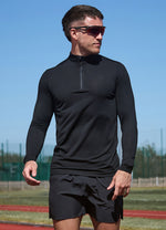 Gym King Rebellion Rogue 1/4 Zip - Black thumbnail