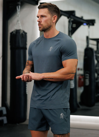 Gym King Energy Tee - Dark Slate Grey