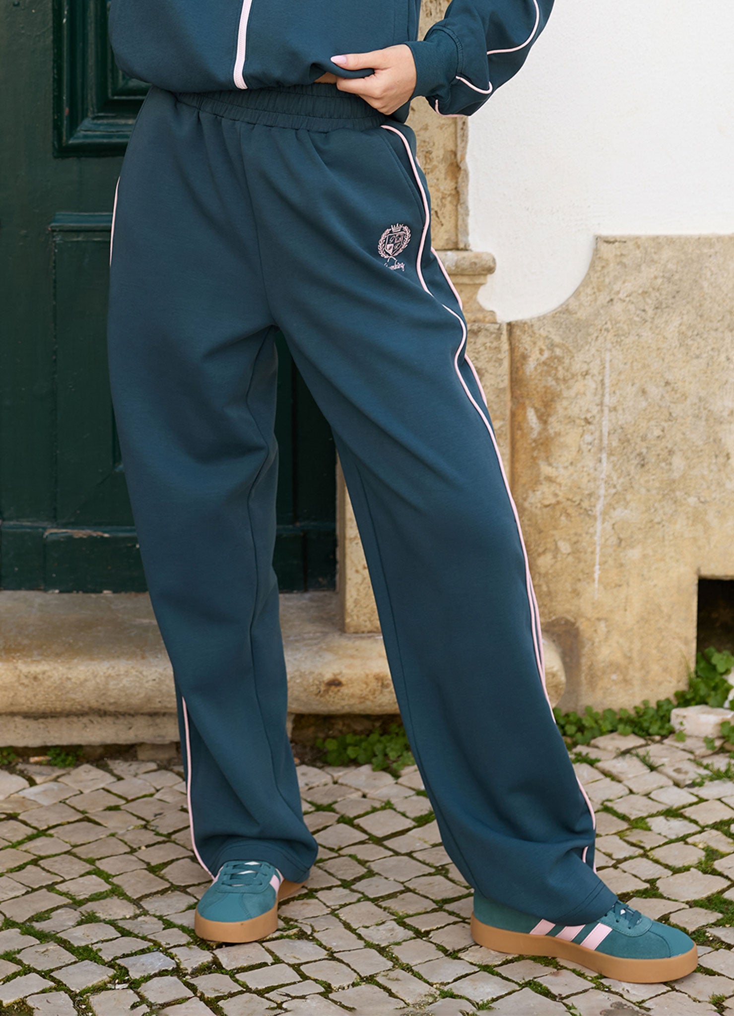 Gym King Heritage Track Pants - Classic Teal