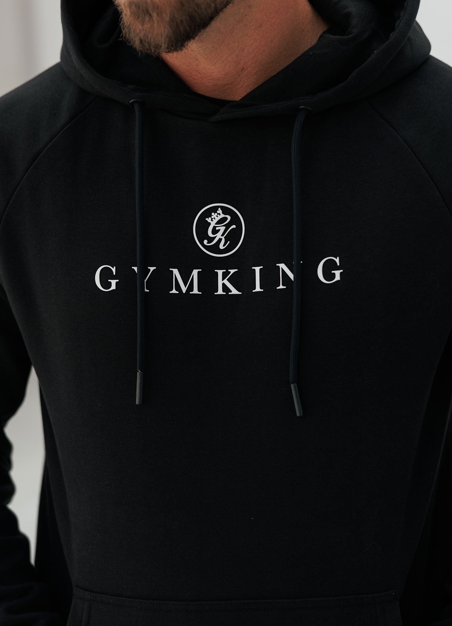 Gym King Pro Logo Tracksuit - Black/White