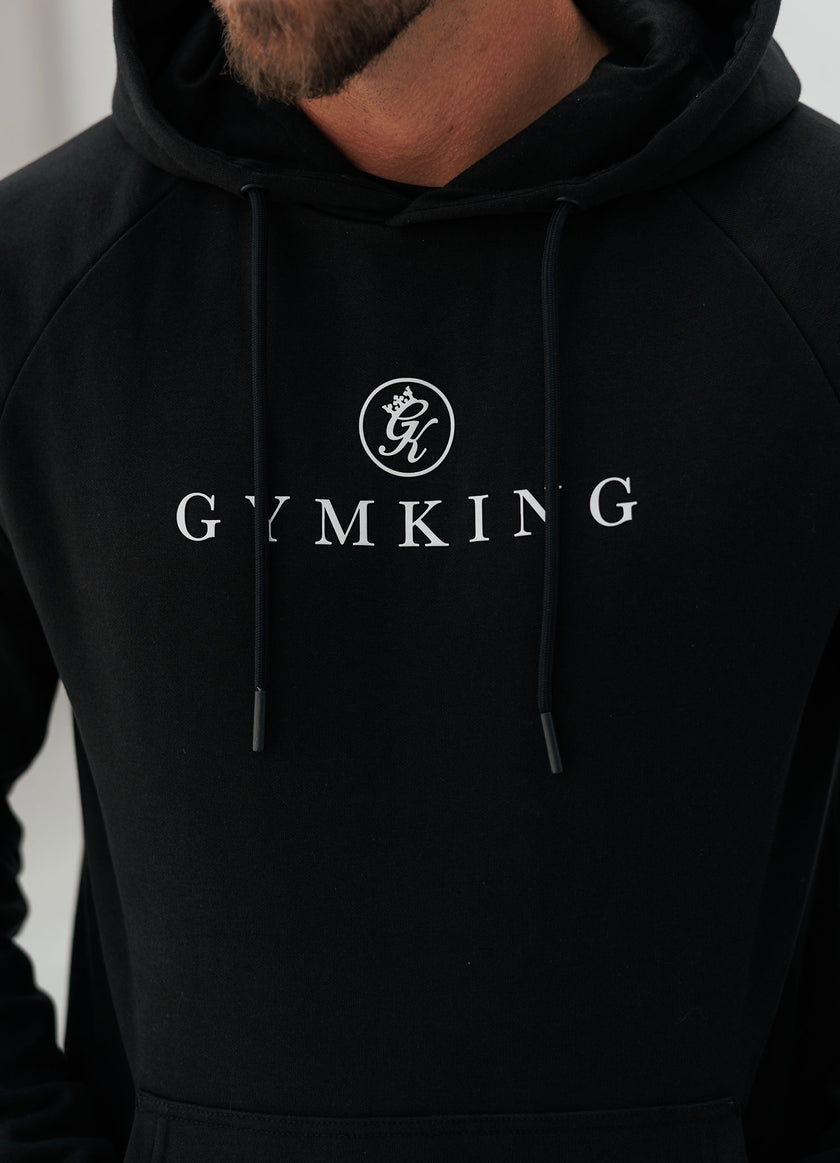 Gym King Pro Logo Tracksuit - Black/White