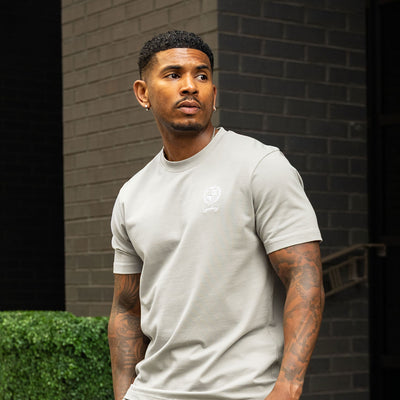 Gym King Heritage Crest Jersey T-Shirt - Urban Grey
