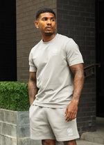 Gym King Heritage Crest Jersey T-Shirt - Urban Grey thumbnail