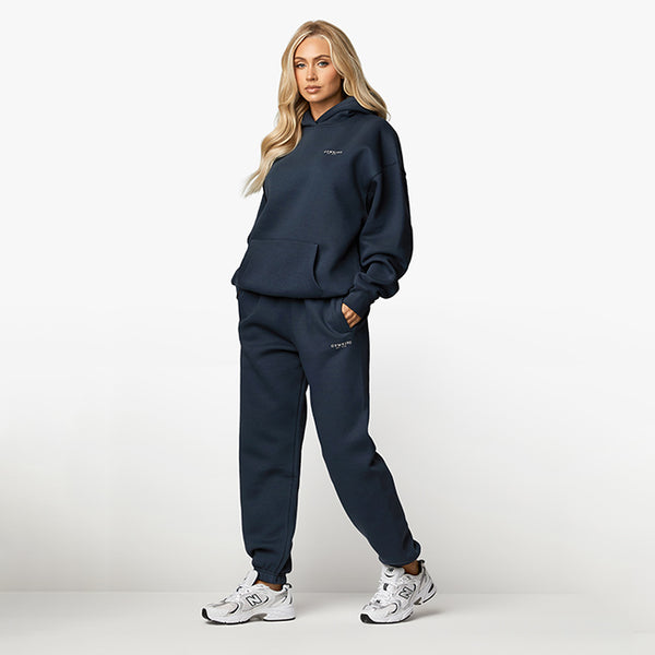 Gym King Established Relaxed Tracksuit - Deep Blue