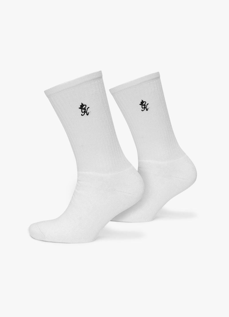 Gym King Core Socks (2pk) - White