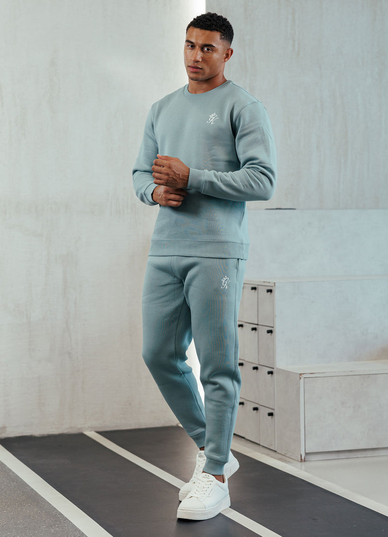 Gym King Fundamental Fleece Crew - Smoke
